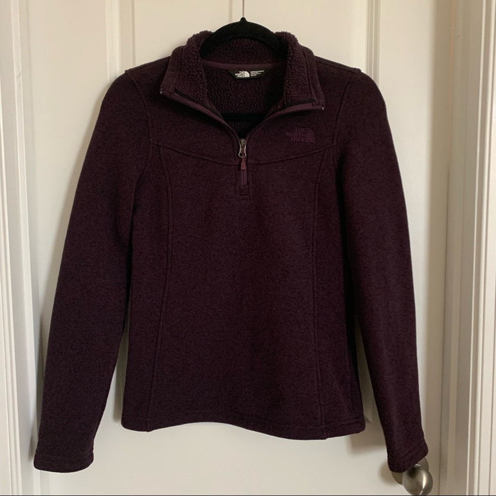 The North Face Purple Quarter Zip Jacket, XS